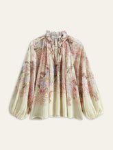 Floral Print Three-Piece Shorts Set With Belt